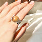 Apple Gummy Opaque Star Moonstone Ring