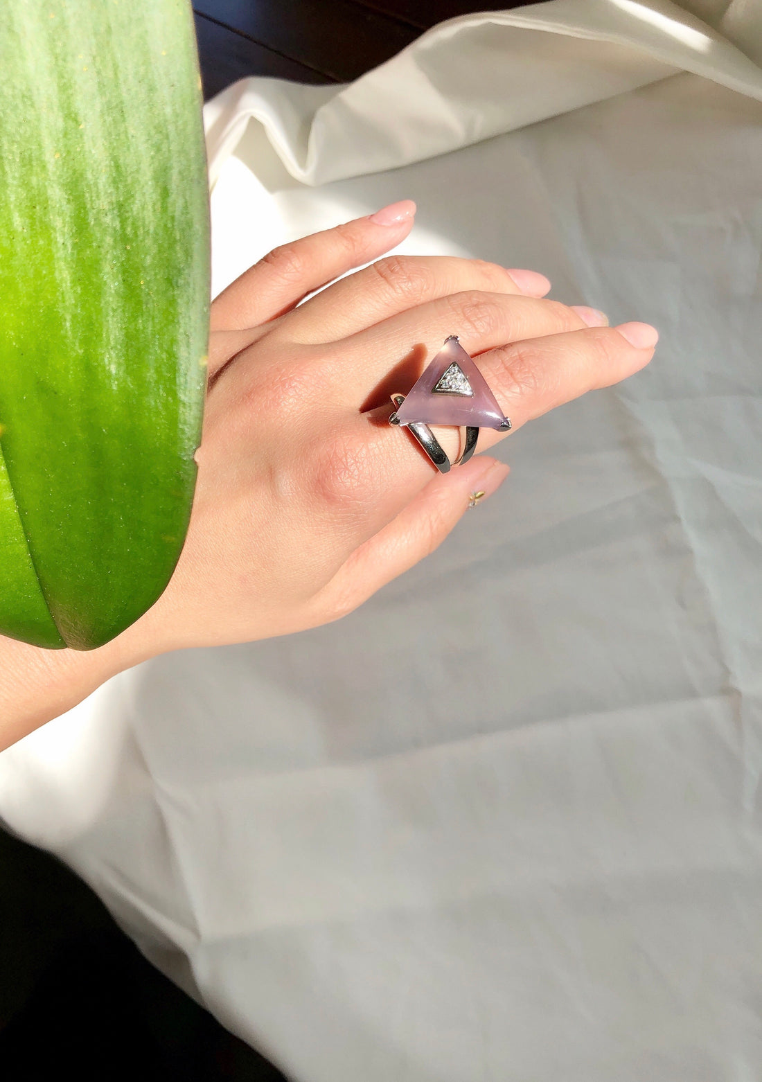 Bermuda Lavender Jade Statement Ring