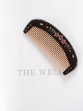 Sakura Black Lacquer Hair Comb